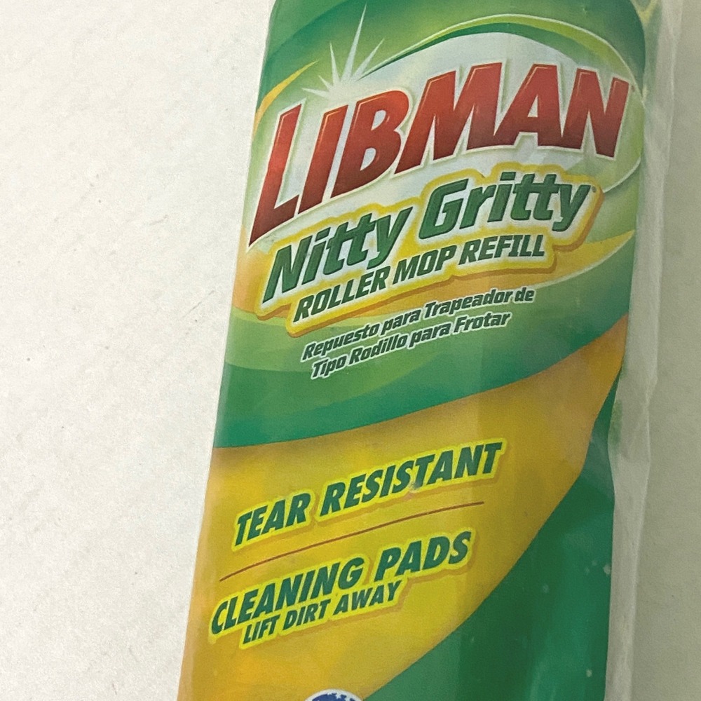 Libman Nitty Gritty Roller Mop Refill Household Cleaning Made USA Back to School